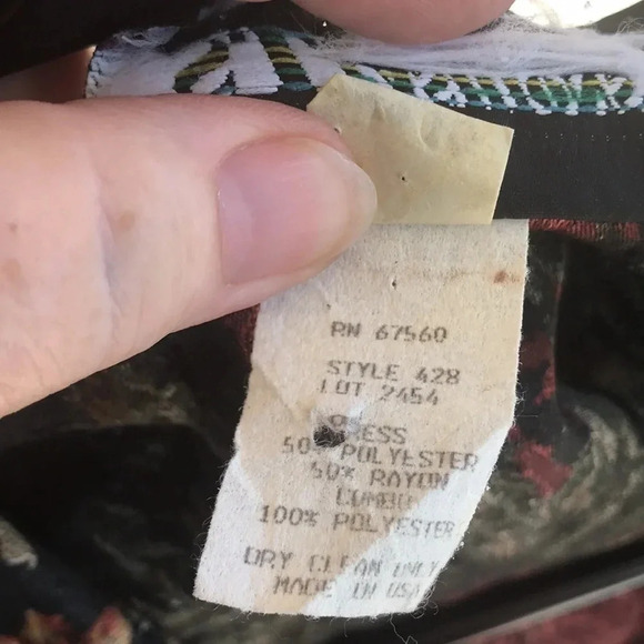 S.L. Fashions Vintage Floral Wrap Dress - Picture 10 of 12